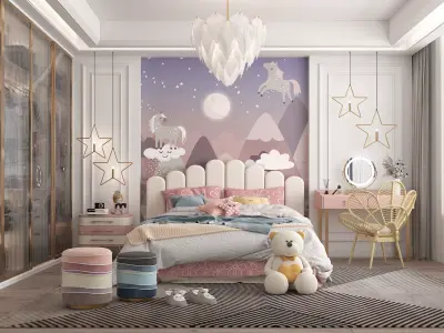 Children Bedroom Scene 3D model