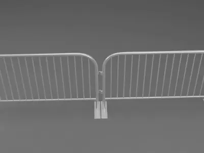 Barriers 6 metal barricade 3D model