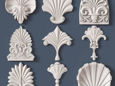 Architectural kit bash 3D model