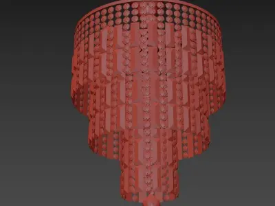 Chandelier Napoli E 1 5 38 501 G 3D model