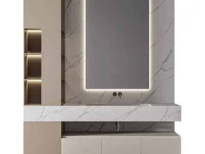 Luxury Bathroom 154 3D model