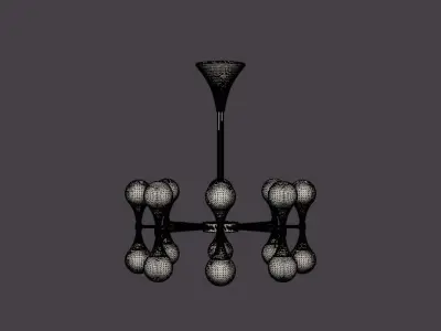 Astoria Chandelier Low-poly 3D model
