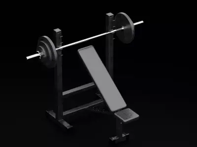 Bench Press 3D model