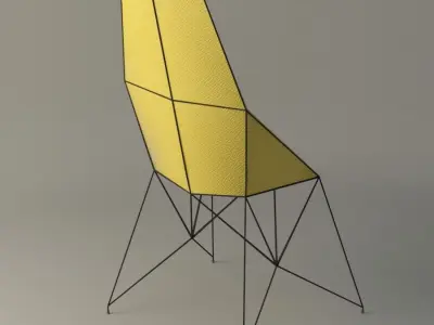 Mayflower Armchair Low-poly 3D model