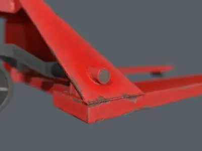 Pallet Jack GameReady Low-poly 3D model