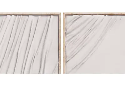 Wood Dimensional Wavy Wall Decor 3D model