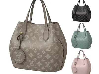 Louis Vuitton Blossom PM Bag flight mode Low-poly 3D model