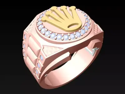Crown Rings - Kings Rings - N2450 3D print model