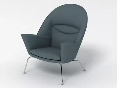 Hans J Wegner Oculus Chair 3D model