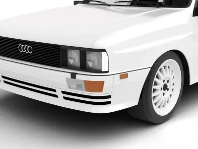 Audi Quattro UR 1980 3d model 3D model
