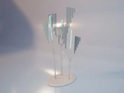 Conceptual shrub S1Av7 Low-poly 3D model