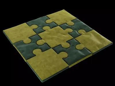 Puzzle pillow 3D model