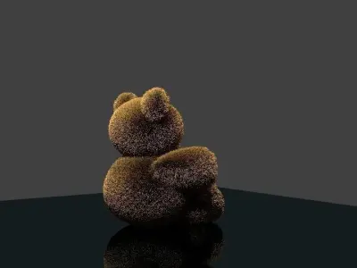 Bear tedy Low-poly 3D model