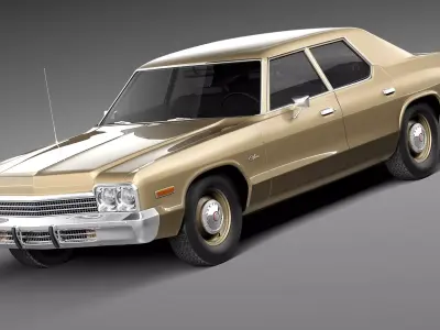 Dodge Monaco 1974 3D model