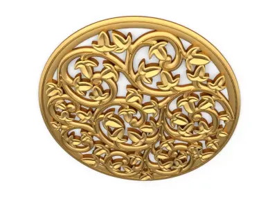 Classic decor ornament 76  3D print model