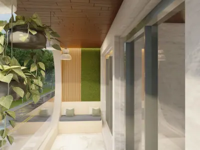 Curve villa  3D model