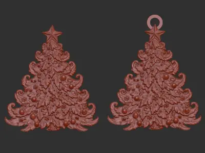 christmastree2 decor  3D print model