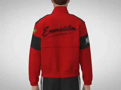 Casual Racing Jacket 3D model