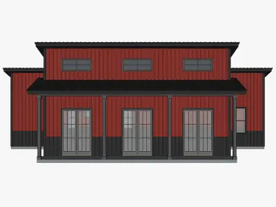 Barndominium House 34 -Archimple LLC 3D model