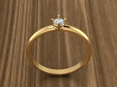Jewelry Diamond Ring 3D print model