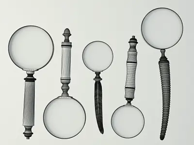 Decorative Magnifying Glasses by ZARA HOME 3D model