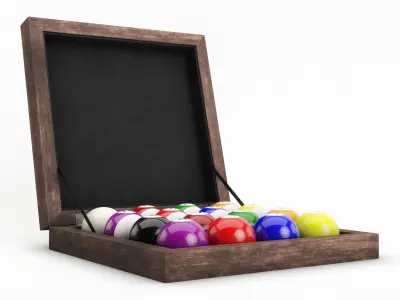 Billiard Ball Box 3D model
