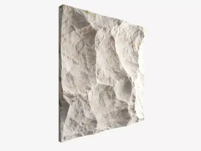 80-RockPanel piece of stone on wall 3D model