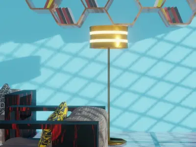 Modern Lamp Free low-poly 3D model