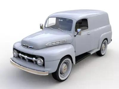 M-1 SERIES PANEL TRUCK 1951 3D model