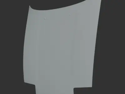 Nissan 200SX original hood 3D scan 3D model