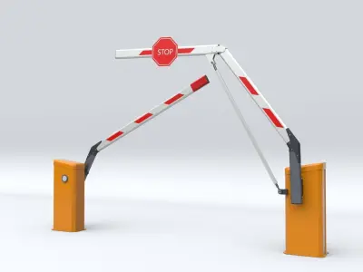 Car Parking Barrier 3D model