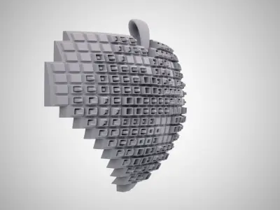 Heart  Pendant 3D print model