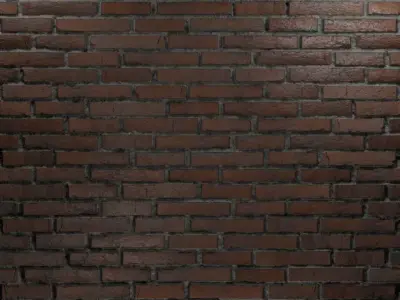 High detail brick wall Free 3D model