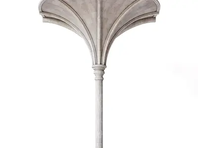 Throne Room Pillar Ceiling Side 3D model