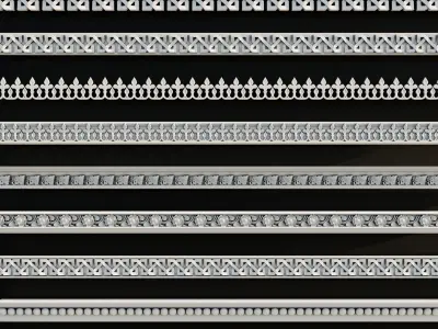 Ornament Pack Vol 13 - Medieval Gothic Baroque 3D model