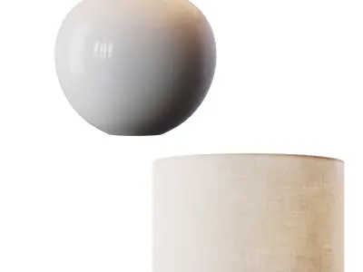Keramische tafellamp Marin 3D model