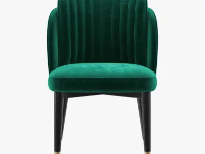 ASTOR Luxury Velvet Dining Chair 3D model