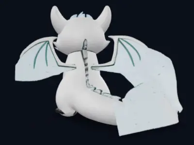 Toothless- Light Fury 3D model