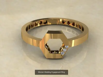 Women Wedding Engagement Ring 20 Pieces 3D Model Pack