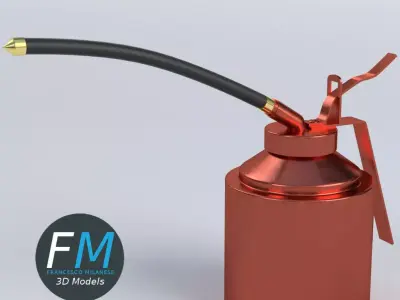Oil can 3D model