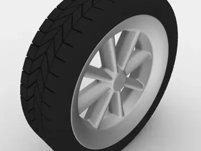 Car Tire 3D model 15