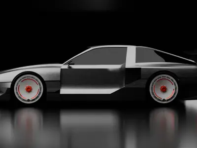 Hyundai N Vision 74 Concept Car 3D model