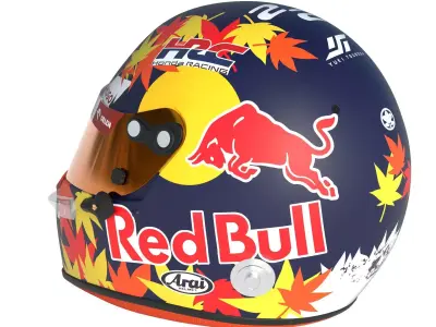 F1 Yuki Tsunoda Helmet 2024 3D model