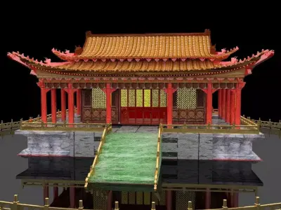 Chinese House 3D model 3
