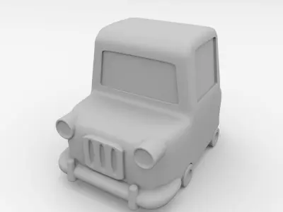 Cartoon Car 3D model get
