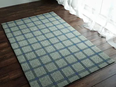 Koen Grid Rugs 3D model
