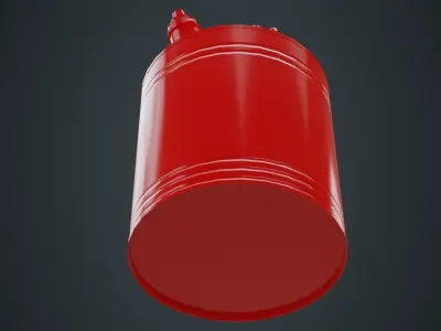 Fuel Can 4A Low-poly 3D model