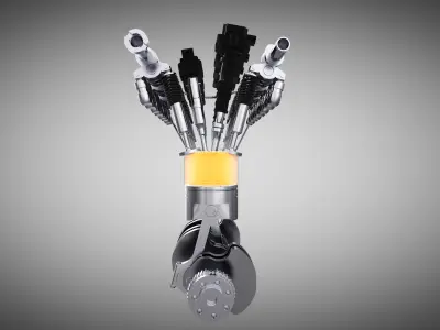 Engine Animated 3D model