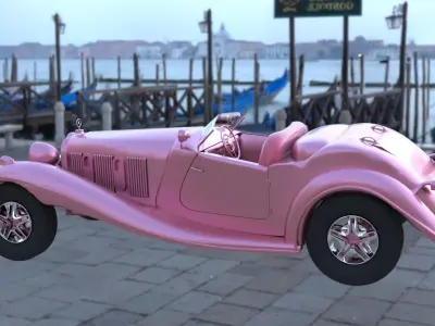 Car 3d Model vintage 3D model