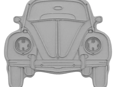 Volkswagen Neon Sign 3D model